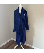 Polo Ralph Lauren Plush One Size Men’s Robe Deep Royal Blue Purple Color - $56.99