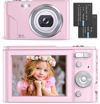 Digital Camera 1080P 36Mp Kids Camera Compact Point And Shoot Digital Camera, - £37.46 GBP