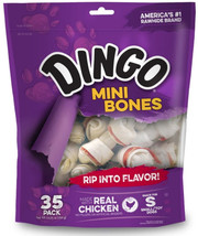 Dingo Mini Bones with Real Chicken 105 count (3 x 35 ct) Dingo Mini Bones with R - £80.53 GBP