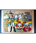 Vintage Wooden Tray Preschool Puzzle Circus Scene - $275.44 MXN