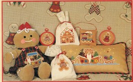 Cross Stitch Perforated Plastic Gingerbread Christmas Gloria &amp; Pat Patterns - $12.99