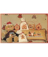 Cross Stitch Perforated Plastic Gingerbread Christmas Gloria &amp; Pat Patterns - £10.19 GBP