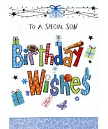To A Special Son Birthday Wishes - Birthday Greeting Card - 01537 - $2.79