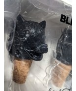 Blksmith Two Set Wine Stoppers Dogs German Shepherd Bulldog Cork &amp; Black... - $23.19 CAD