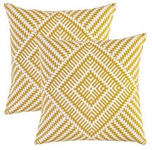 TreeWool (Pack of 2) Decorative Throw Pillow Covers Kaleidoscope Accent ... - £14.76 GBP