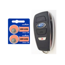 Subaru Keyfob Replacement Battery Murata CR1220 Lithium (2 Pack) + Tracking - $4.12