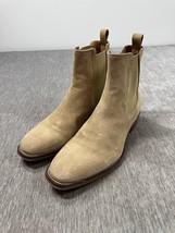 Aldo Chelsea Boots Mens Size 9.5 Tan Suede Pull On Casual Dress 2&quot; Heel ... - $913.40 MXN