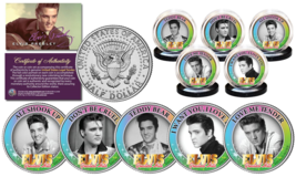 Elvis Presley Greatest Songs (Set B) Jfk Half Dollar 5-Coin Set (All Shook, Etc) - £21.97 GBP