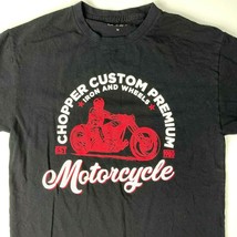 Motorcycle Chopper Custom Premium M T-Shirt Medium Mens Iron And Wheels George - £15.36 GBP