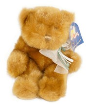 Brown Bear w/ Bow 8&quot; Plush Toy - Vintage Chinda Special Gift Stuffed Animal - £4.71 GBP