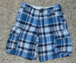 Boys Shorts Pants 2 Pc Summer Blue Oshkosh Cargo &amp; Carters Gray Track-si... - $9.90