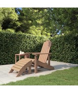vidaXL Garden Chair Brown HDPE (High Density Polyethylene) Standard - $465.72 CAD