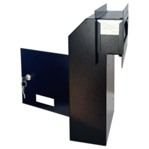 OPEN BOX Door Drop Box, Mail Slots, Through The Door Locking Mailbox, Black - $44.99