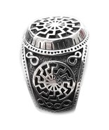 Men&#39;s Sun wheel Scandinavian Viking Norse ring sterling silver .925 stamped - $102.57 CAD