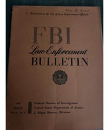 FBI Law Enforcement Bulletin March 1950 J Edgar Hoover William Byrd Wanted - $47.50