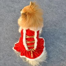 Classic Festive Red Velvet Skirt For Pet Fashionistas - £9.39 GBP