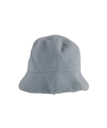 Vintage J Crew Blank Wool Knit Boonie Bucket Sun Hat Light Blue Womens O... - $49.45