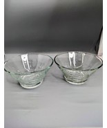 2 Princess House Heritage Collection Crystal Bowl Etched Tapered Sided D... - £15.49 GBP