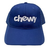 Chewy Pet Store Blue Mesh Hat Cap Employee Port Authority Adjustable - £11.83 GBP