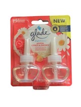 Glade Plug Ins Scented Oil Refills Joyful Citrus And Daisies Twin Pack 2 Refills - £4.16 GBP