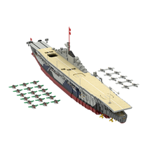 BuildMoc Fleet Aircraft Carrier Graf Zeppelin with Power Functions 8041 Pieces - £306.93 GBP