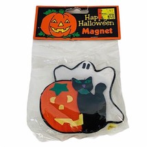 Halloween Mask costume decoration decor magnet sealed ghost black cat pu... - $19.75