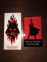 Star Wars LucasFilm Official Fan Club 2005 2006 stickers Dearth Vadar Luke - £8.64 GBP