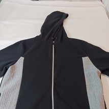 Encrypted Supply Company Men Cotton Blend Black & Gray Full Zip Hoodie Jacket 2X image 8