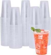 Yeehaw 9 Oz Disposable Clear Cups, 500 Pack - Cold Drink Cups For Ice Cream, - £26.15 GBP