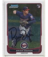Brian Dozier Signed Autographed 2012 Bowman Draft Chrome Card - $188.24 MXN