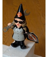 Harley Davidson Mechanic Lady Garden Gnome - 8.5&quot; Tall Wrench in Hand Ne... - $18.50 CAD