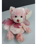 Dan Dee Collector&#39;s Choice 7 Inch Tall Pink Angel Bear Plush - £3.01 GBP