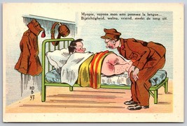 French Military Comic Scatological Stick Out Your Tongue UNP DB Postcard K5 - £16.21 GBP