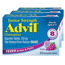 Advil Junior Strength Chewable Ibuprofen Pain Reliever and Fever Reducer, Childr - $28.99