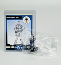 Star Wars Miniatures Jedi Academy Peace Brigade Thug #35 with Card New S... - $6.18