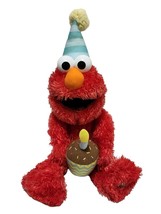Sesame Street Gund Happy Birthday Elmo Singing Dancing Light Up Cupcake 14&quot; - $28.01