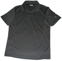 FILA Sport Athletic Fit Golf Polo Shirt Dark Gray Men Size Medium EUC - £11.80 GBP
