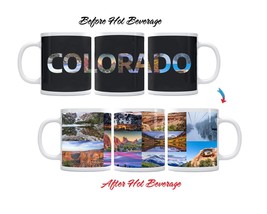 Color Changing! State of Colorado ThermoH Exray Ceramic Coffee Mug - £11.84 GBP