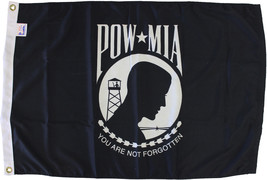POW-MIA - 3&#39;X5&#39; Heavy Duty 2-Ply Polyester Flag - £47.21 GBP