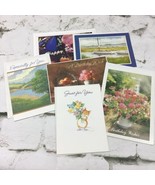 Vintage Birthday Cards Assorted Styles Lot Of 5 All Different Floral Nau... - $11.88