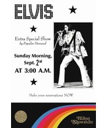 Elvis Presley 20 x 30 Labor Day 1973 3AM Hilton Hotel Reproduction Poster - $54.88 CAD