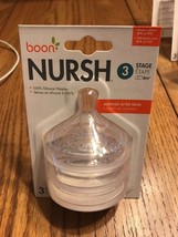 Boon Nursh 3 Stage Modeled After MOM 3 Nipples BRAND NEW-Ships N 24h - $18.69