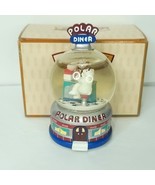 Coca-Cola Polar Bear Diner Music Box Snow Globe Vintage Collectible Adve... - $49.49