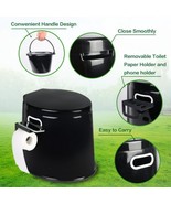 Portable Camping Travel Toilet – Inner Bucket &amp; Toilet Paper Holder 5.3-... - $83.36 CAD