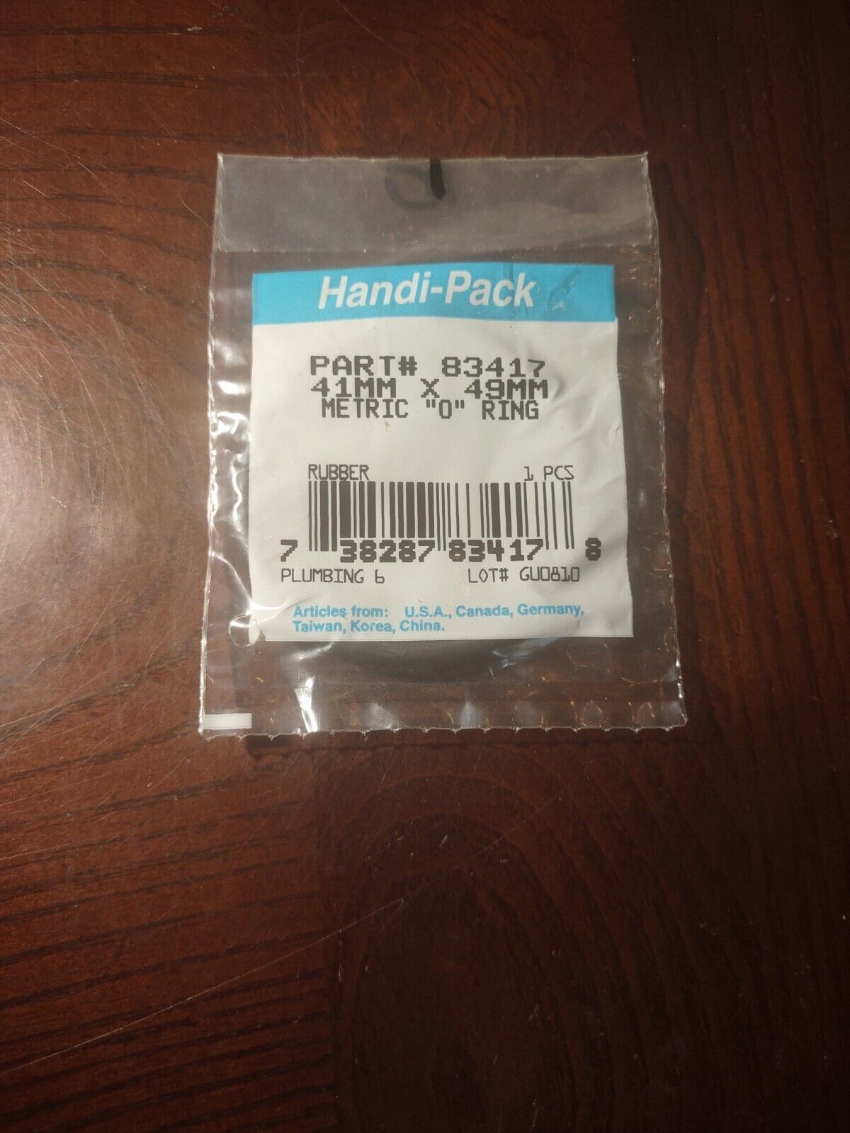 41mm x 49mm x 4mm Rubber O-Rings - $8.79