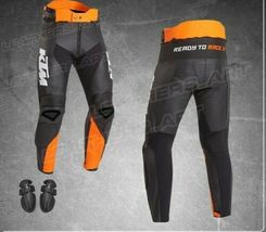 KTM RACING BIKER MOTORCYCLE LEATHER ARMOURED TROUSER MOTORBIKE LEATHER P... - $179.00