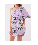 Oscar de la Renta Passionflower Print One-Shoulder Stretch Dress, Size 4... - £2,212.79 GBP