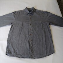 Cambridge Classics Mervyns Men's Gray Cotton Long Sleeve Denim Shirt Size Large image 12