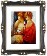 SIMON&#39;S SHOP 11x14 Picture Frame with Mat for 8x10 Artwork, Vintage Anti... - $599.89 MXN