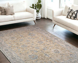 8&#39; X 10&#39; Gold Southwestern Power Loom Stain Resistant Area Rug - $946.39